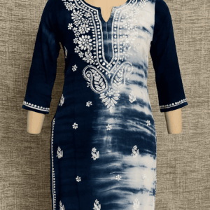 Rayon Tie and Dye Long Kurti
